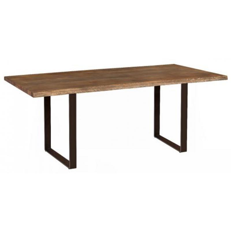 Kaprun 2m Solid Oak Dining Table - U Legs
